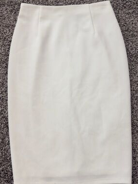 Classic White Pencil Skirt - Women